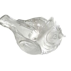 MCM Bjorn Wiinblad Rosenthal Studio-Line Crystal Sparrow Candle Holder Glasspatz